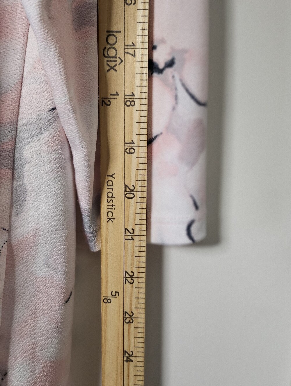 Kasper Floral Watercolor Open Front Cardigan Lightweight Blush Pink Plus Size 1X - Picture 10 of 11
